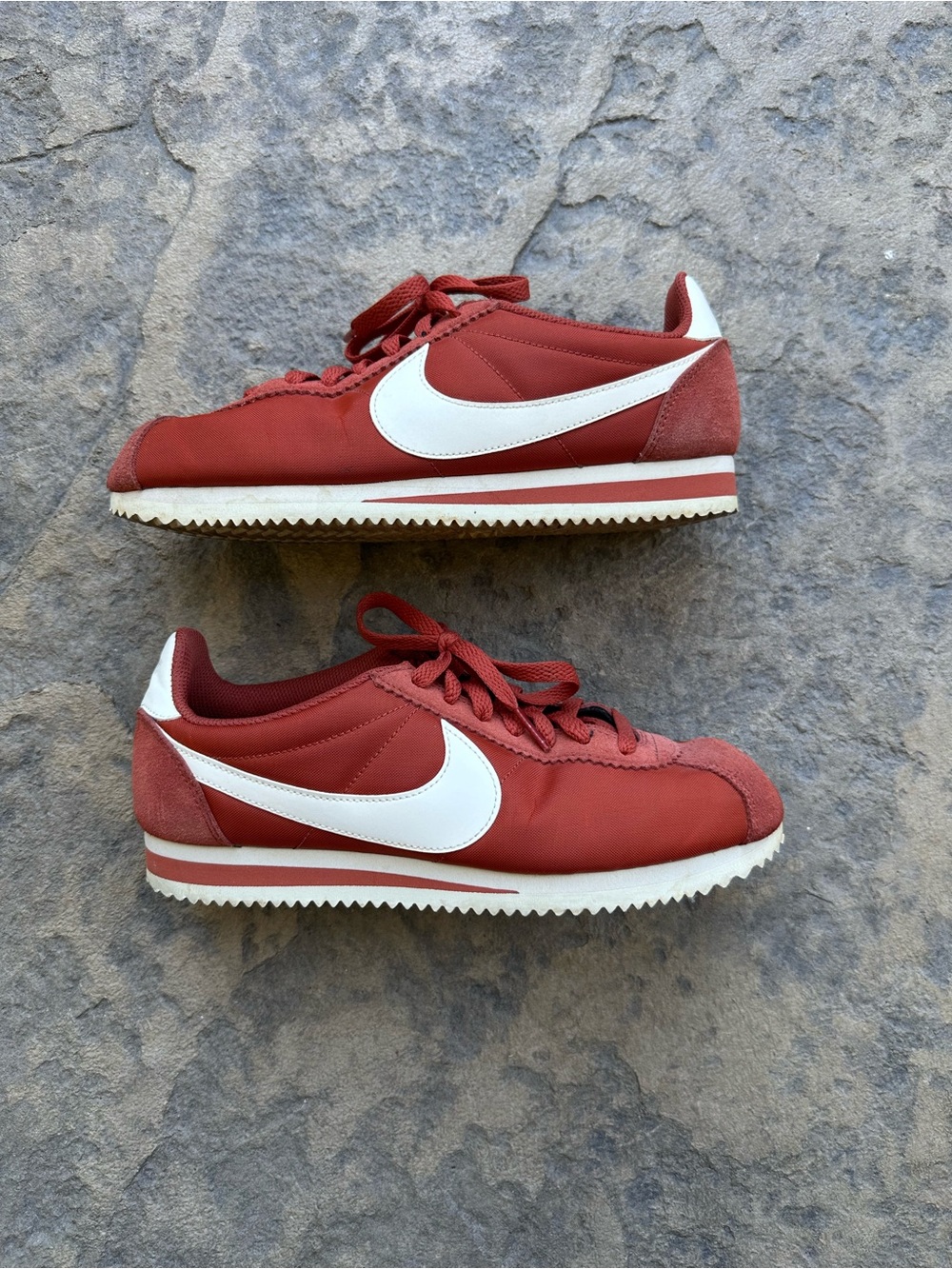 Nike Cortez Nylon Women's Size 8.5 Fire Burnt Orange Sienna Running Shoes